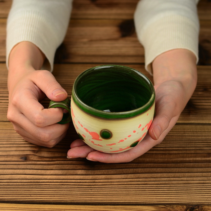 コーヒーカップ(緑釉)