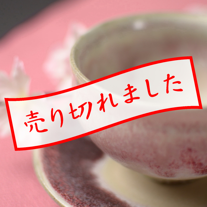 カップ・ソーサー(彩色灰釉)赤