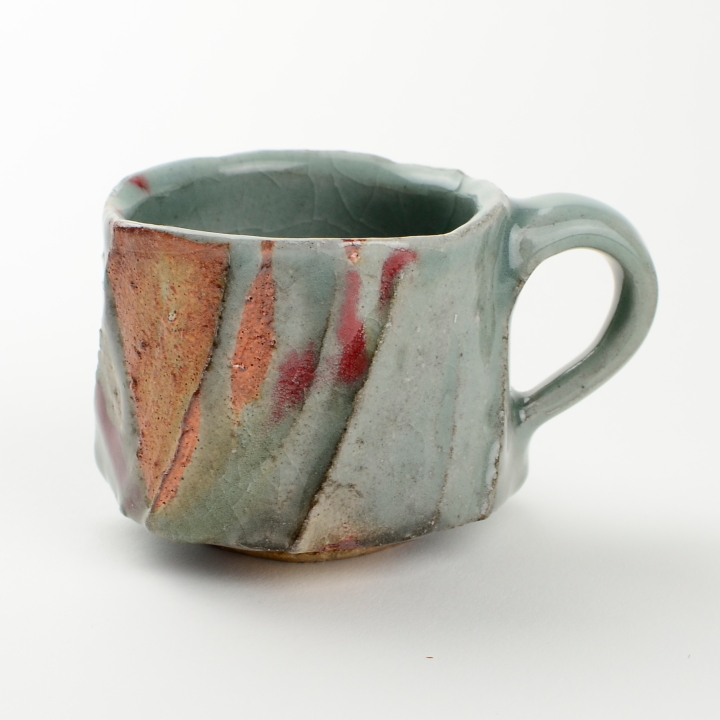 コーヒーカップ2客セット(青磁辰砂)