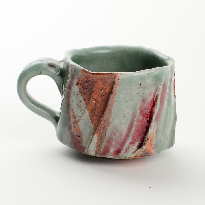 コーヒーカップ2客セット(青磁辰砂)