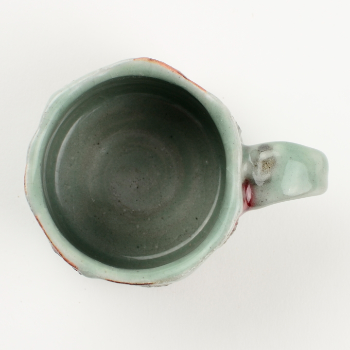 コーヒーカップ2客セット(青磁辰砂)